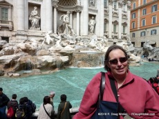 Ursula at Trevi Fountain